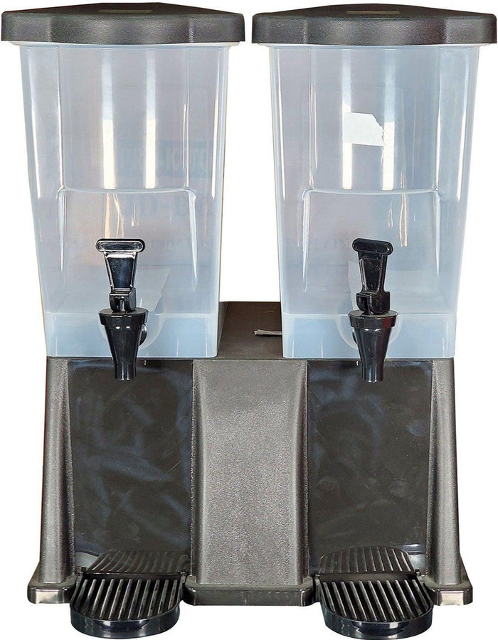 22L Rectangular Twin Beverage Dispenser - Plastic