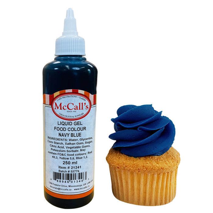 McCall's Liquid Gel Food Color Navy Blue 250ml (10.5 oz)