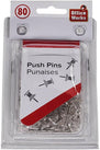 Office Works - 80-pc Push Pins Office Works - 80-pc Push Pins