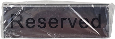 Omcan - Reserved Sign 4.75x1.75 Omcan - Reserved Sign 4.75x1.75