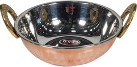 Copper Serving Karahi 300Ml No 1, 13cm Copper Serving Karahi 300Ml No 1, 13cm