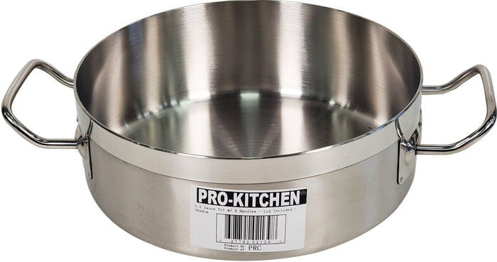Pro-Kitchen/Kesgi - Casserole 26x9cm - Inox avec 2 poignées et couvercle