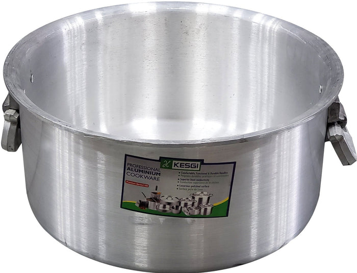 Marmite en aluminium avec couvercle n° 38, 48 cm