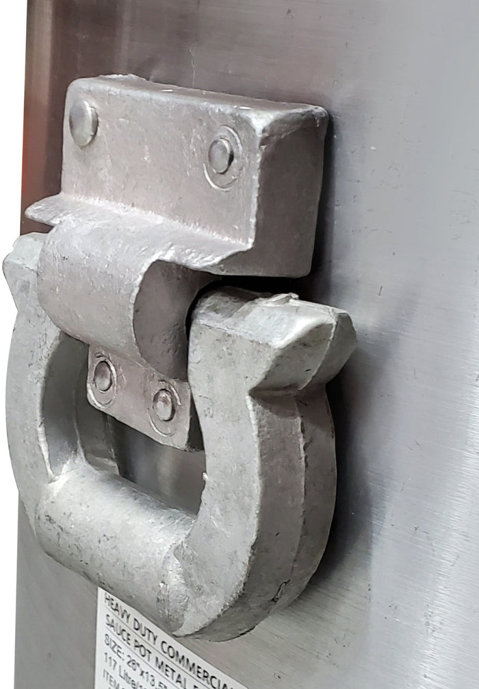 Marmite en aluminium avec couvercle n° 52, 66 cm