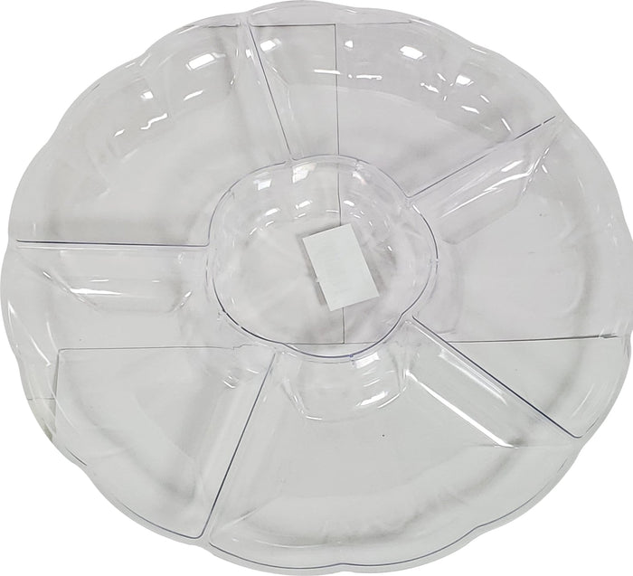 Plastic Tray - Round - 6 Compartment - LK-B