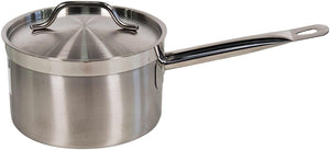 Pro-Kitchen - 20x12cm (3.6L) Sauce Pan & Lid SS - Long Handle Pro-Kitchen - 20x12cm (3.6L) Sauce Pan & Lid SS - Long Handle