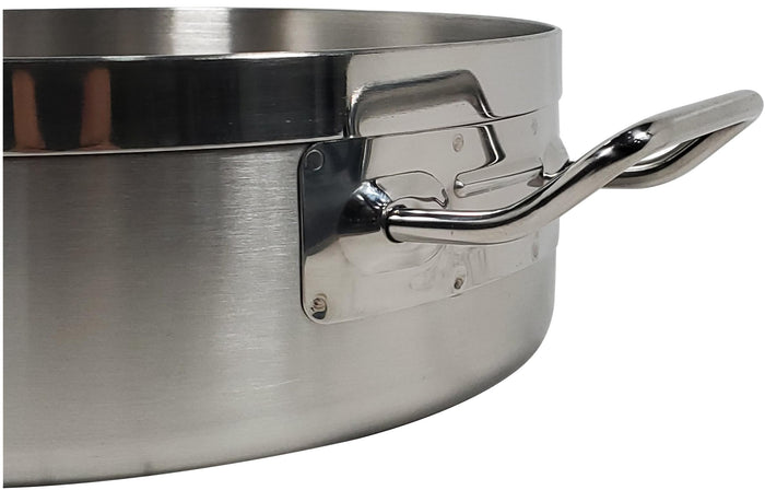 Pro-Kitchen - 28x9.5cm (5.5L) Brazing Pot & Lid - SS
