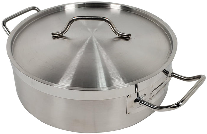 Pro-Kitchen - 28x9.5cm (5.5L) Brazing Pot & Lid - SS