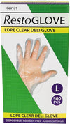 XC - Essentials - LDPE Clear Deli Glove - Large