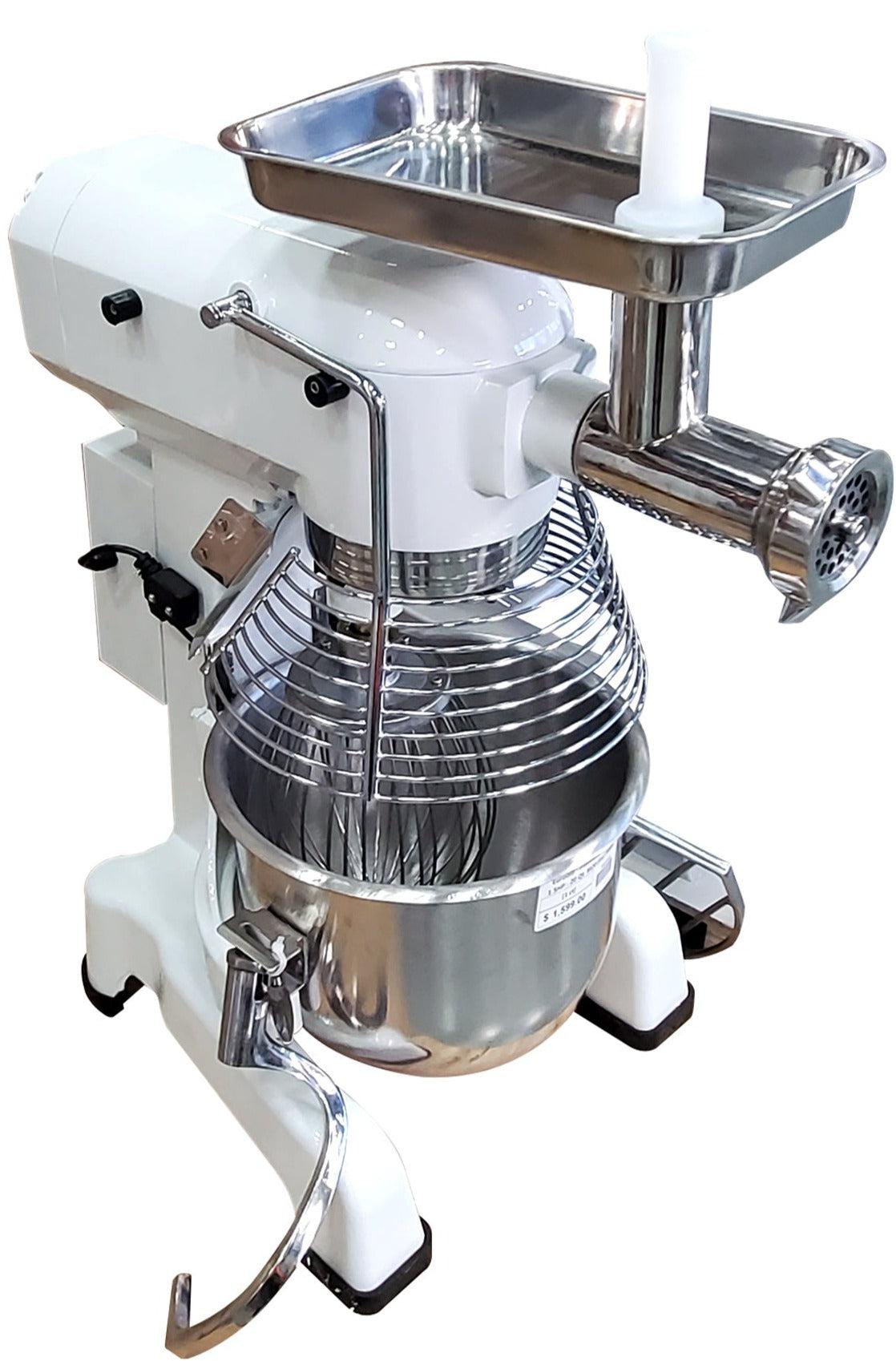 Meat grinder and clearance mixer