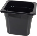 Poly Pan Black - 1/6 x 6 Poly Pan Black - 1/6 x 6