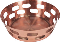 Round Bread Basket Hammer SS (Copper Plated) No.1, 19cm Round Bread Basket Hammer SS (Copper Plated) No.1, 19cm