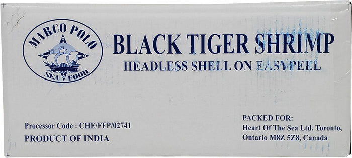 Marco Polo - 8-12 EZ Peel Black Tiger Shrimp