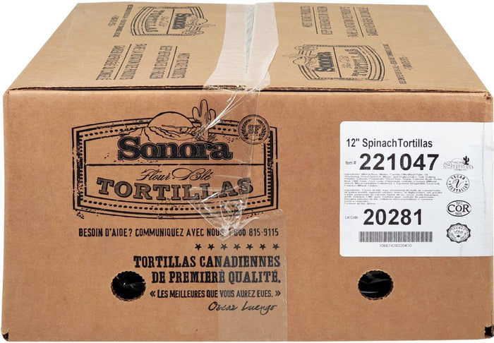 Sonora - Tortilla - Spinach - 12in - 221047