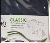 Spirito - Black Chef Jacket XS-XL - Black - CI22139 Spirito - Black Chef Jacket XS-XL - Black - CI22139