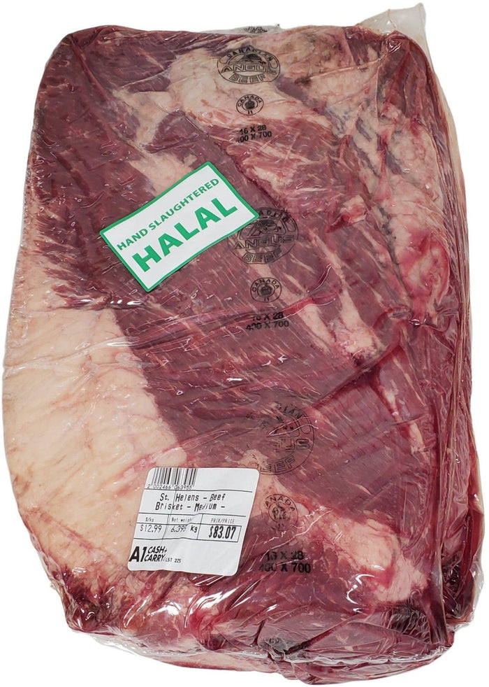 Fresh - St. Helens - Raw - Beef Briskets - AAA - Halal