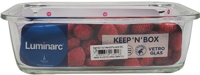 CLR - Luminarc - Glass Food Container - 41.25oz - Rectangle - P5517
