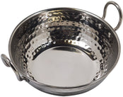 Karahi SS Hammered 600Ml S/W No.3 With SS Wire Handle Rivetted, 16.5cm Karahi SS Hammered 600Ml S/W No.3 With SS Wire Handle Rivetted, 16.5cm