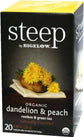 Steep - Tea Bags - Organic - Dandelion & Peach Steep - Tea Bags - Organic - Dandelion & Peach