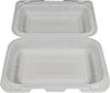 Eco-Craze - MFPP Clamshell Container - 9x6x2.6 - Double Lock - Vented - White