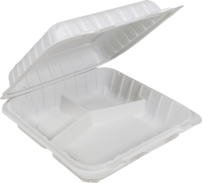 Eco-Craze MFPP Clamshell Container 8x8x2.6