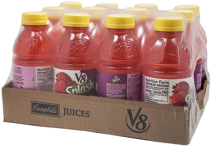 CLR - V8 Splash - Vegetable Juice - Berry Blend - Bottles