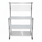 Chrome Wire Utility Cart - 18