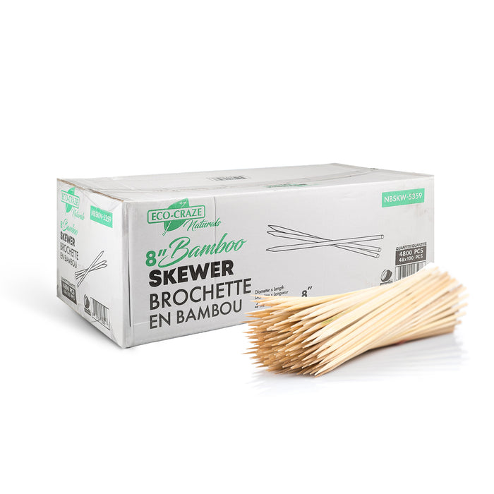 Eco-Craze - Bamboo Skewer - 4mm X 8