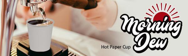 Morning Dew - 12oz Hot Paper Cup - White - H12W