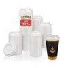 Morning Dew - Dome Sip Lid for 10-24 oz Hot Paper Cups - White - 10DL-W