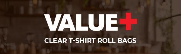 Value+ - Clear T-SHIRT Roll Bags