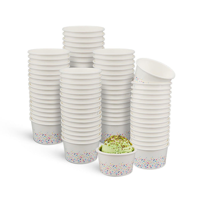 Morning Dew - 4oz - Ice Cream Paper Cups - Celebration Print - IPC4C