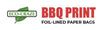 Eco-Craze - BBQ Print Foil - Lined - Paper Bag - 5.25