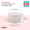Morning Dew - 4oz - Ice Cream Paper Cups - Celebration Print - IPC4C