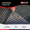 Pro-Kitchen - Black Rubber Anti-Fatigue Mat Heavy Duty 36