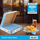 Value+ - Checkered Sheets - Blue - 12