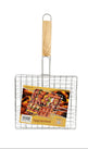 BBQ Grill Basket - 210x230mm Wood Handle