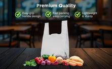 Value+ - S4 High Density White Shopping Bags