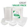 Eco-Craze MFPP Clamshell Container 8x8x2.6