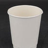 Morning Dew - 10oz Squat Hot Paper Cup - Double Wall - White - D-H10SW
