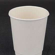 Morning Dew - 10oz Squat Hot Paper Cup - Double Wall - White - D-H10SW