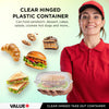 Value+ - Dual Lock - 5in Clear Hinged Containers - CV551