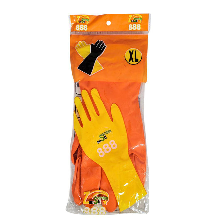 CLR - Dish Washing Gloves - 888 - XL - Orange