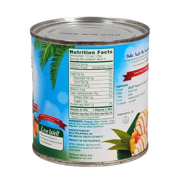 Dole - Tropical Fruit Cocktail - in Extra Light Syrup - 432 g