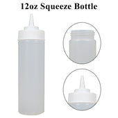 PK - 12oz Squeeze Bottle - Standard - Clear - QY409C