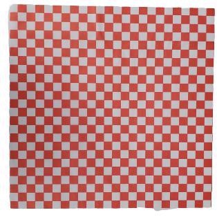 Checkered Sheets - Red - 12