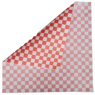 Checkered Sheets - Red - 12