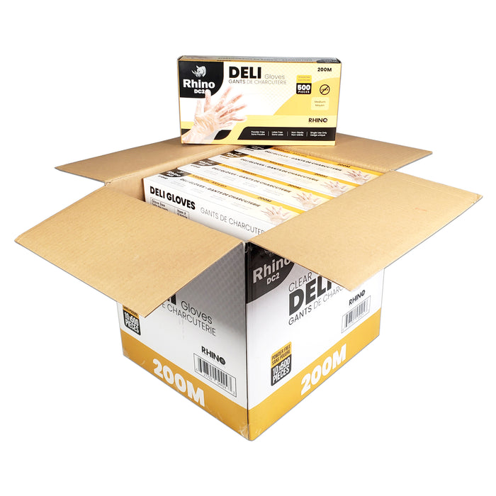 Rhino - DC2 - Clear Deli Gloves - Medium - 200M