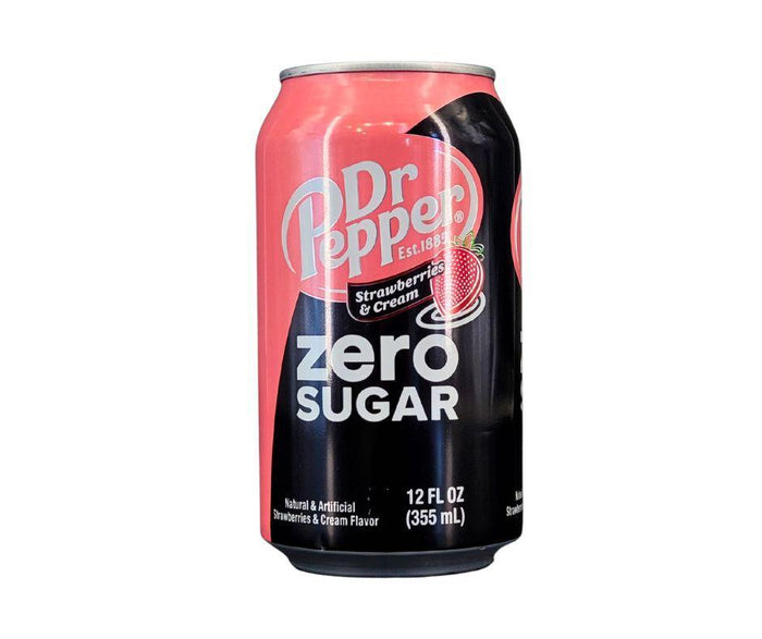 Dr. Pepper - Strawberry Cream - Zero - Cans