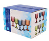 Hobnail Wine Glass 300ml - Blue - XR825